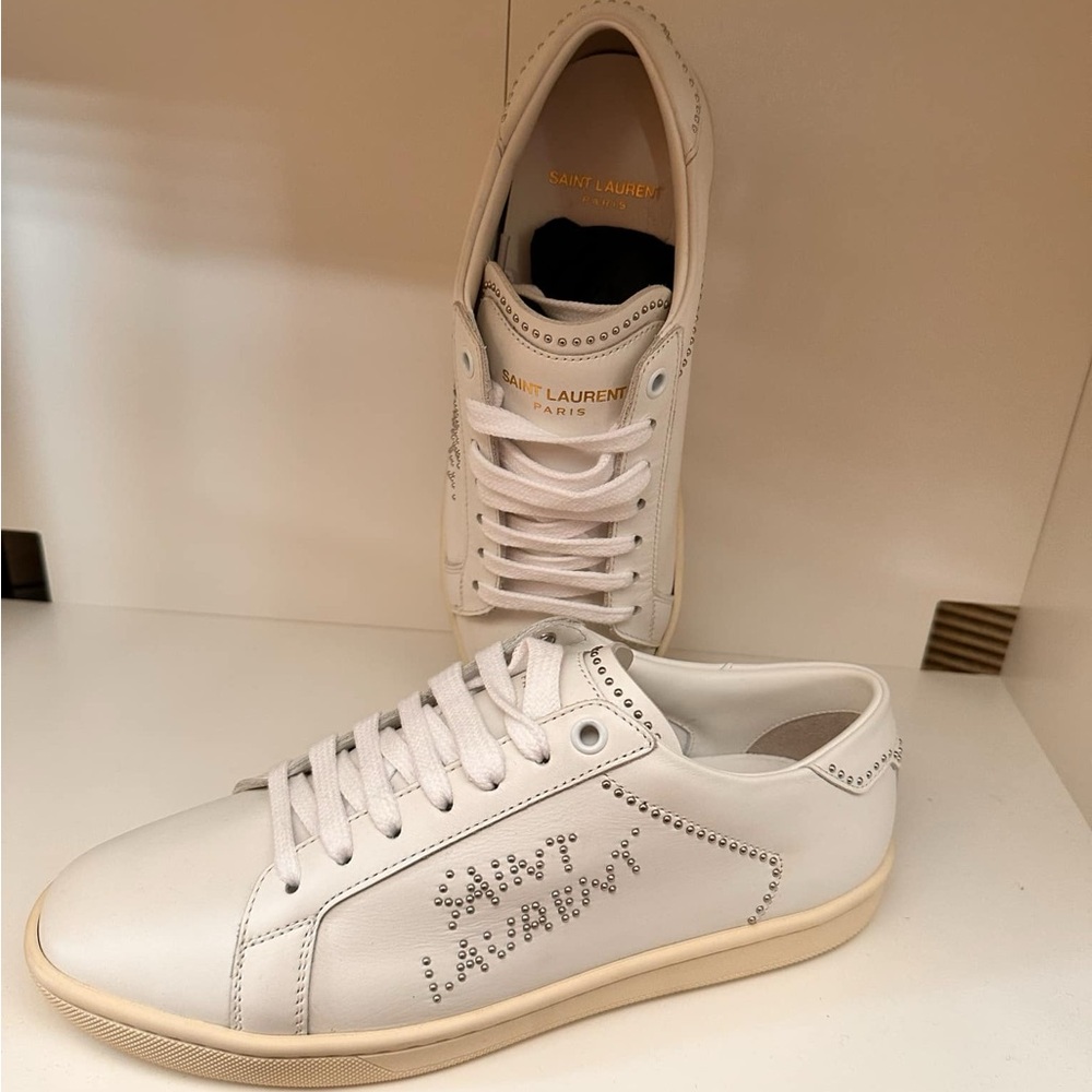 Brand new with tag comes with dustbag, box and paper bag
YSL Stud Sneakers